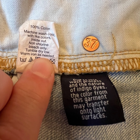 Madewell Blue Denim Distressed Boyshorts - Cuttoff Edition Size 26. - Picture 7 of 7